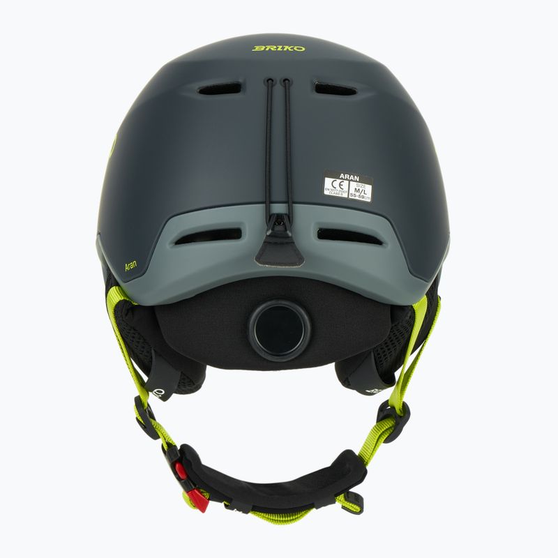 Kask narciarski Briko Aran matt shark gray/light gray/electric lime 4