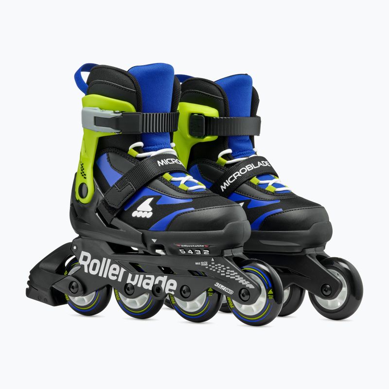 Rolki dziecięce Rollerblade Microblade Jr black/blue 2