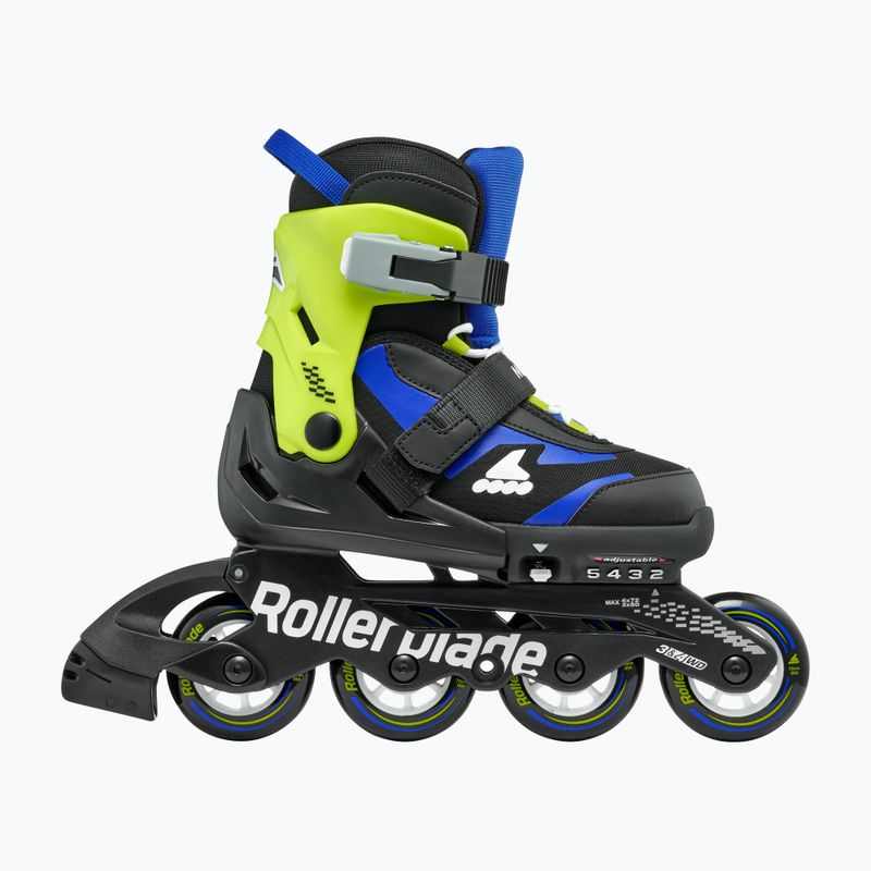 Rolki dziecięce Rollerblade Microblade Jr black/blue 3