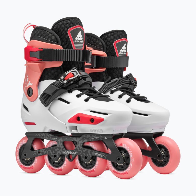 Rolki dziecięce Rollerblade Apex Jr platinum/coral 7