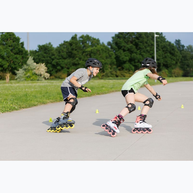 Rolki dziecięce Rollerblade Apex Jr platinum/coral 12