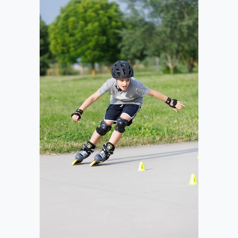 Rolki dziecięce Rollerblade Apex Jr charcoal/yellow 14