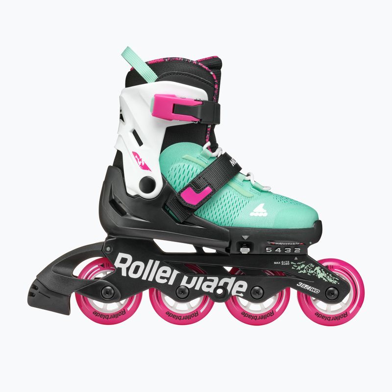 Rolki dziecięce Rollerblade Microblade XT Jr black/sea green 3