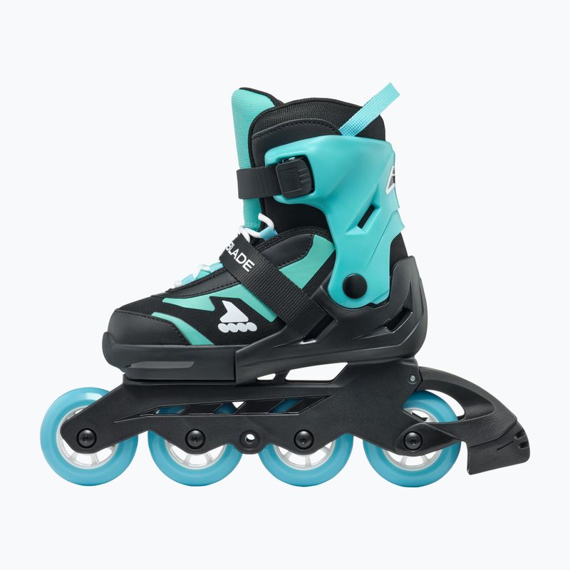 Rolki dziecięce Rollerblade Microblade Jr black/light blue 4