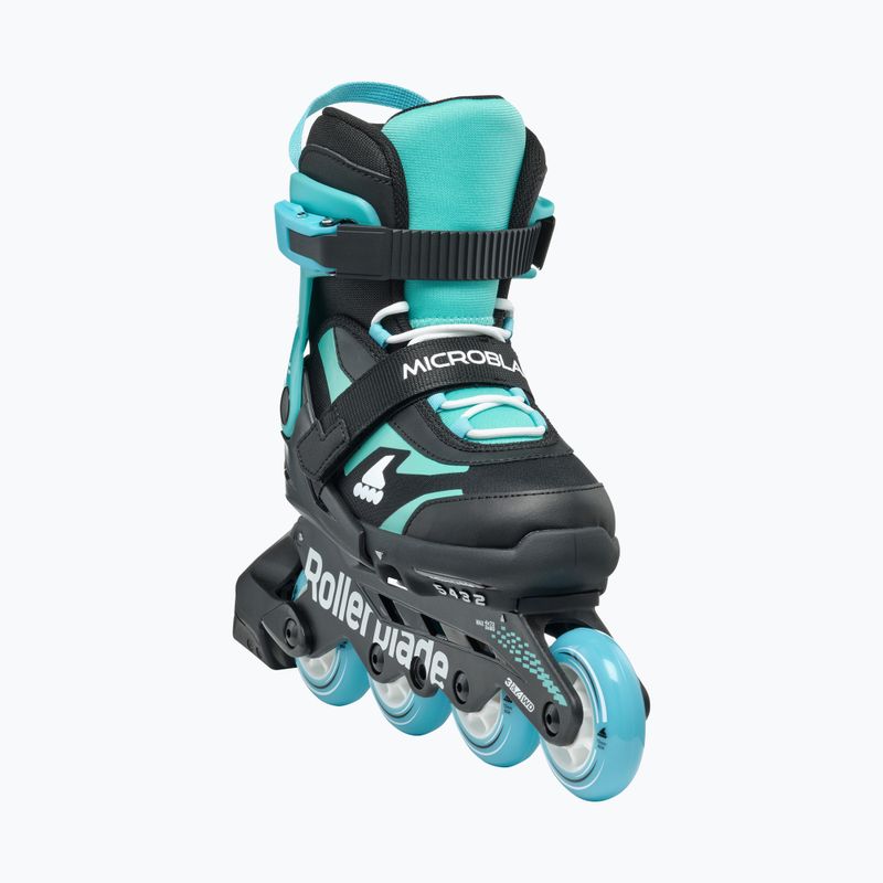 Rolki dziecięce Rollerblade Microblade Jr black/light blue 5