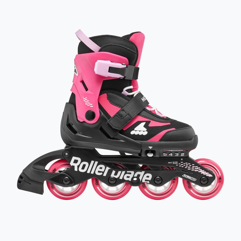 Rolki dziecięce Rollerblade Microblade Jr black/pink 3