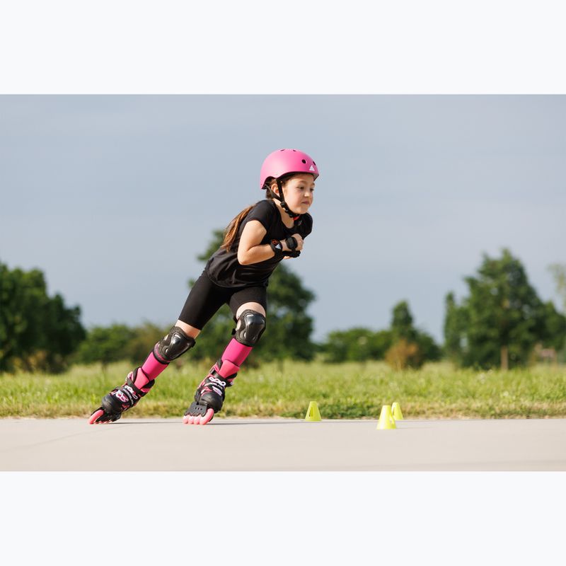 Rolki dziecięce Rollerblade Microblade Jr black/pink 10