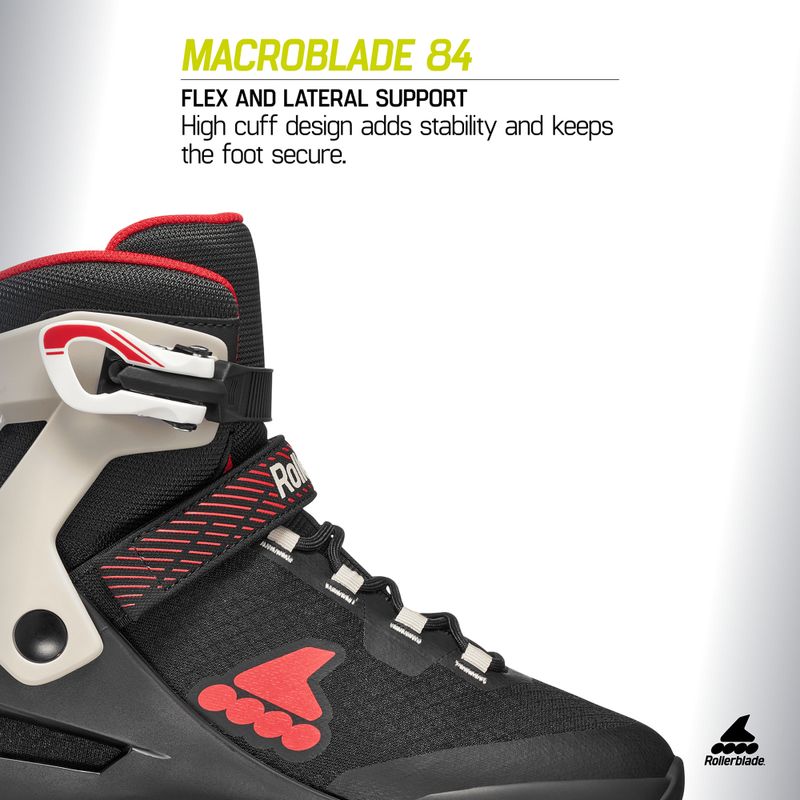 Rolki męskie Rollerblade Macroblade 84 black/sand/red 10