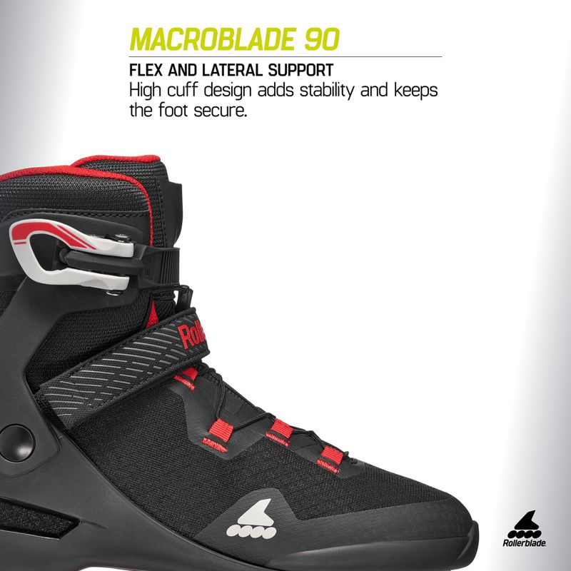 Rolki męskie Rollerblade Macroblade 90 black/red 10