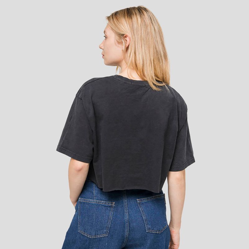 Koszulka damska Kaotiko Washed black 2