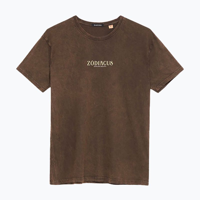 Koszulka męska Kaotiko Washed Zodiacus brown 3