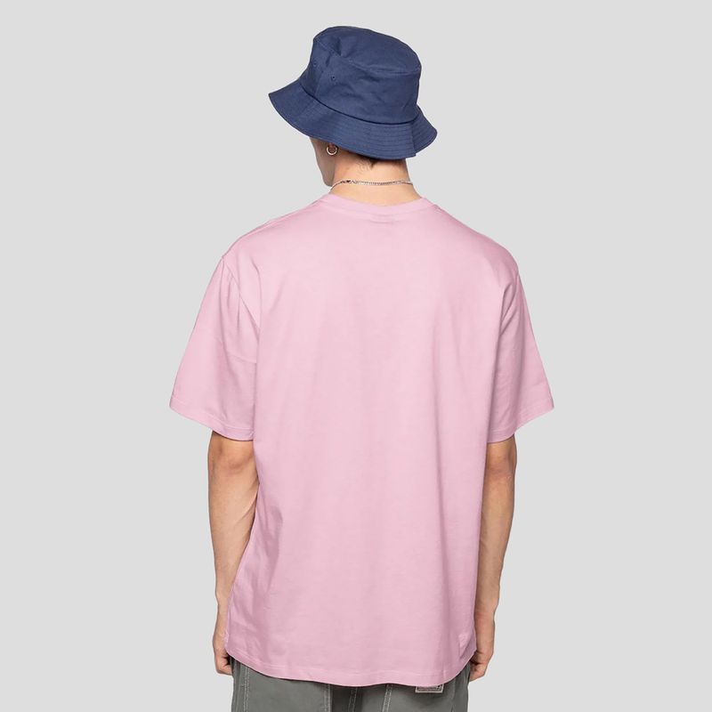 Koszulka męska Kaotiko M/C Pocket Loving Bear gum pink 2