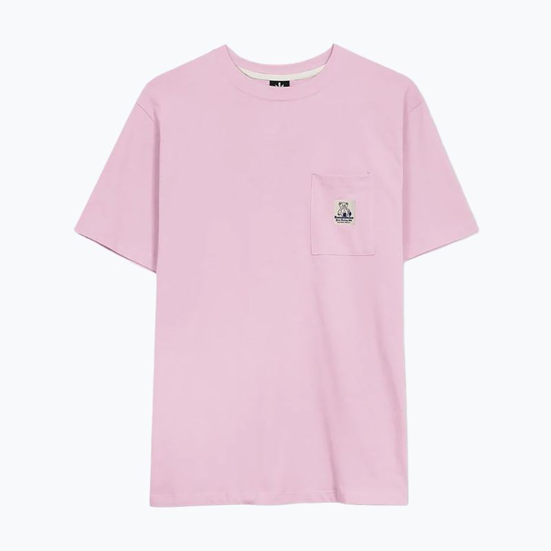 Koszulka męska Kaotiko M/C Pocket Loving Bear gum pink 3