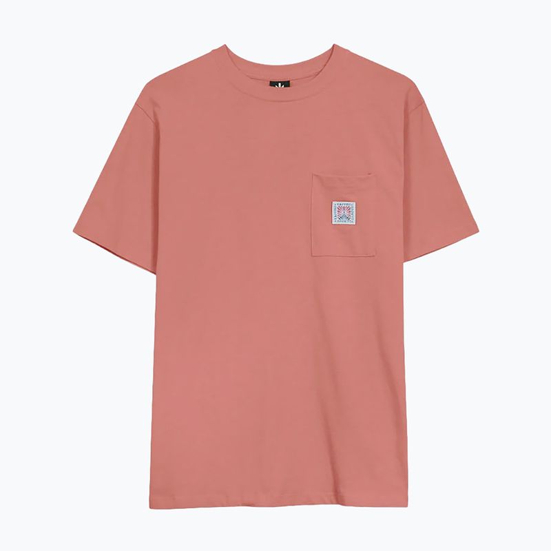 Koszulka męska Kaotiko Pocket Flower Society salmon 3