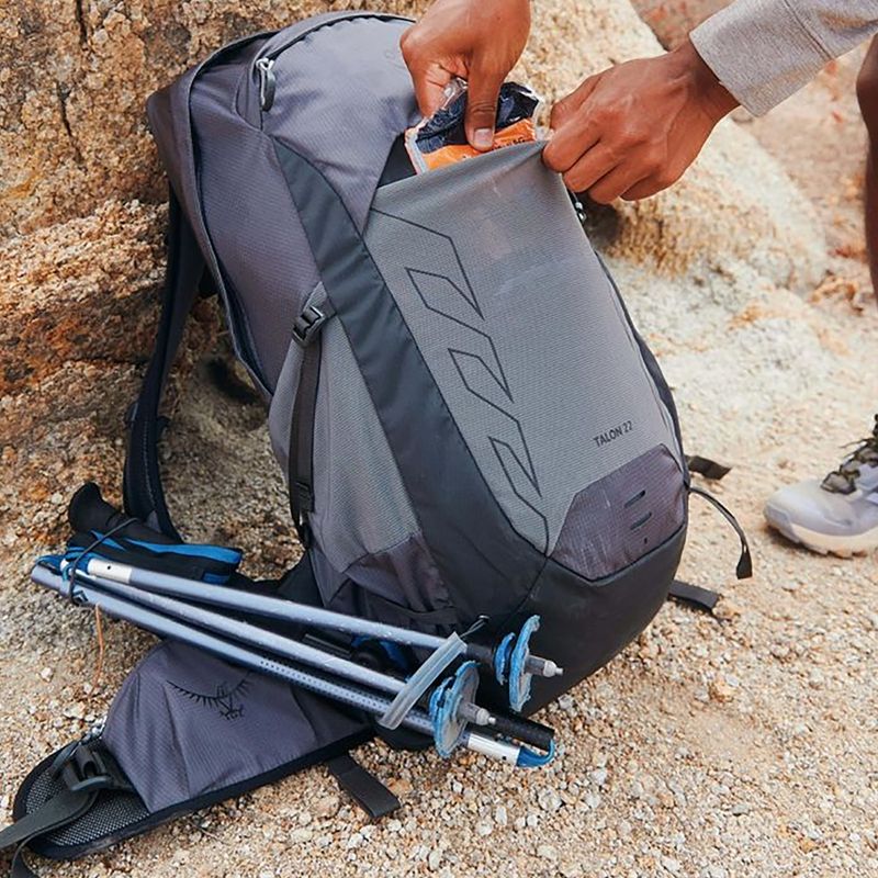 Plecak turystyczny męski Osprey Talon 22 l phantom grey/dark charcoal 4