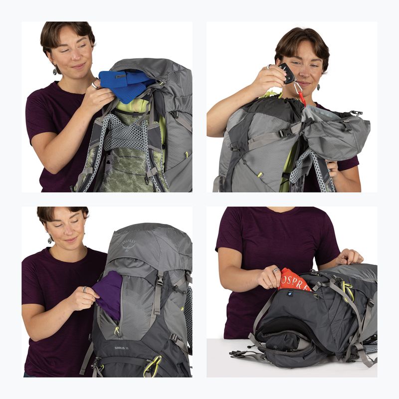 Plecak turystyczny damski Osprey Sirrus 36 l medium grey 14