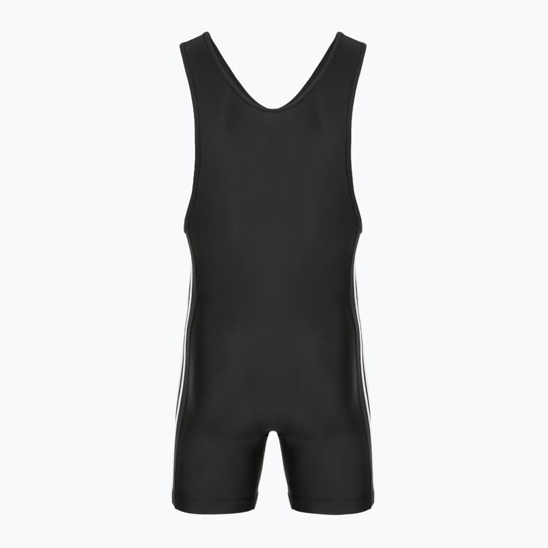 Kombinezon męski adidas 3 Stripe Singlet black/white 2
