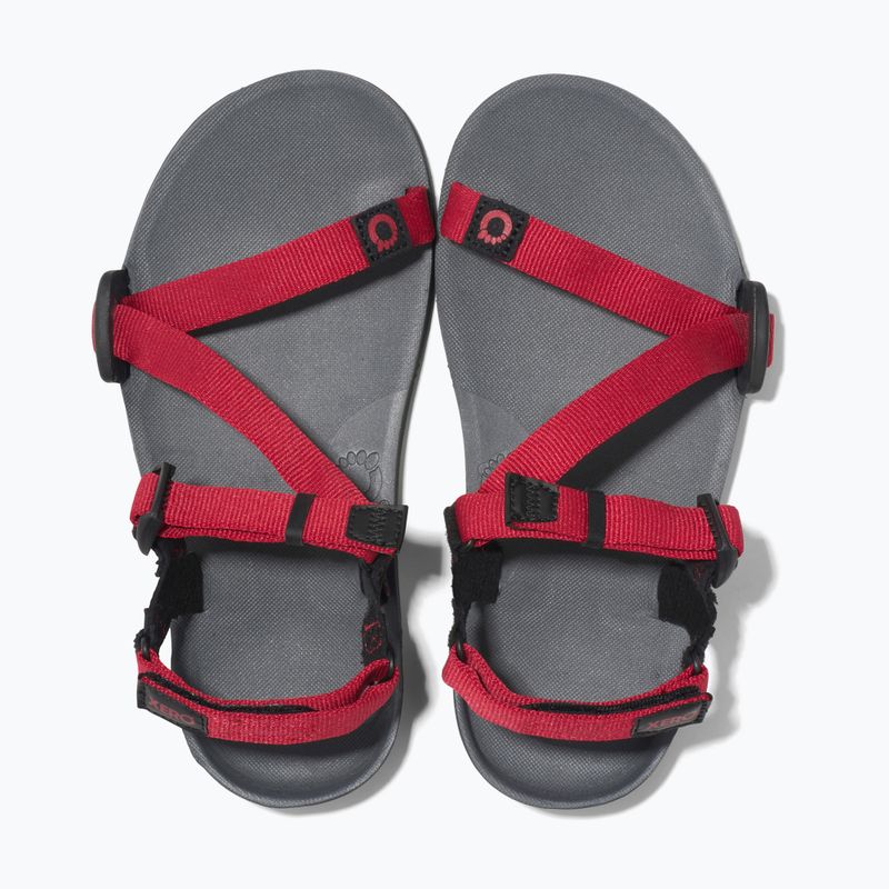 Sandały barefoot dziecięce Xero Shoes Z-Trail charcoal/red pepper 12