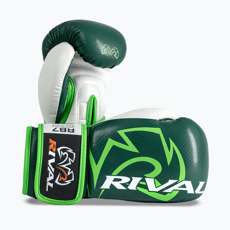 Rękawice bokserskie Rival RB7 Fitness Plus Bag green/white 2