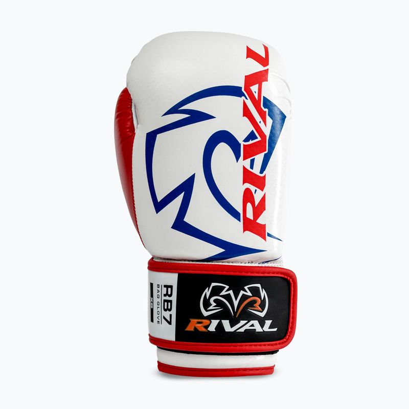Rękawice bokserskie Rival RB7 Fitness Plus Bag white/blue 3
