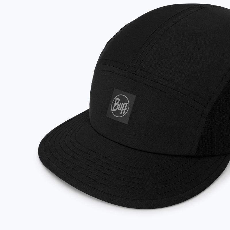Czapka z daszkiem BUFF 5 Panel Go solid black 3