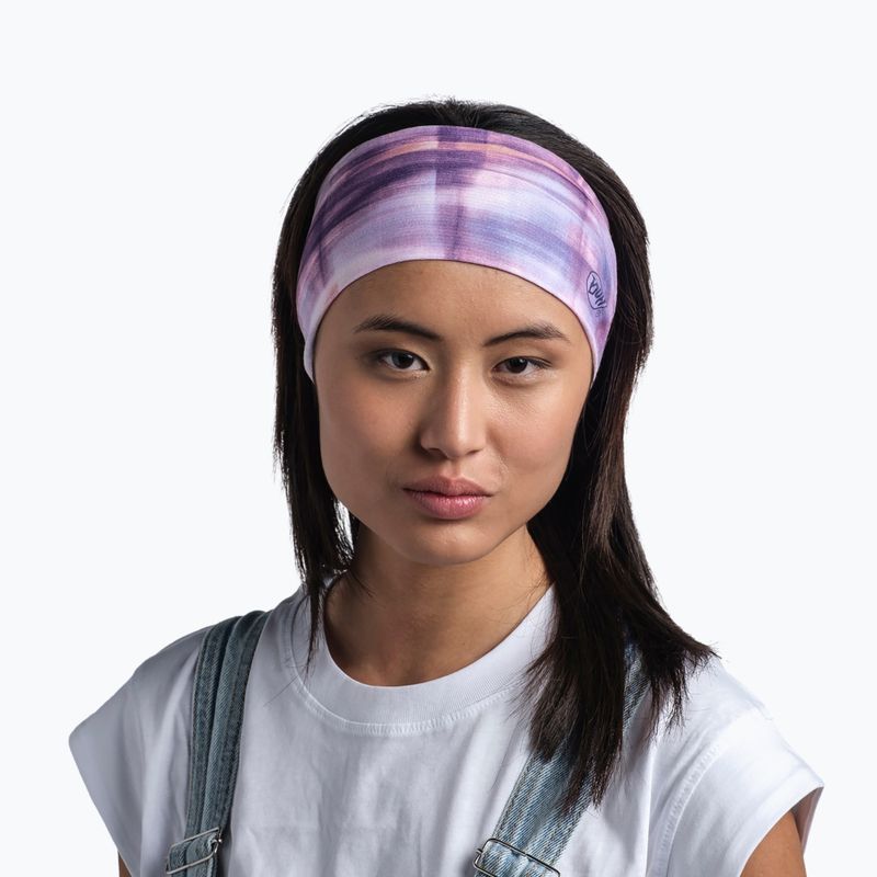Opaska na głowę BUFF Coolnet UV Wide Seary purple 2