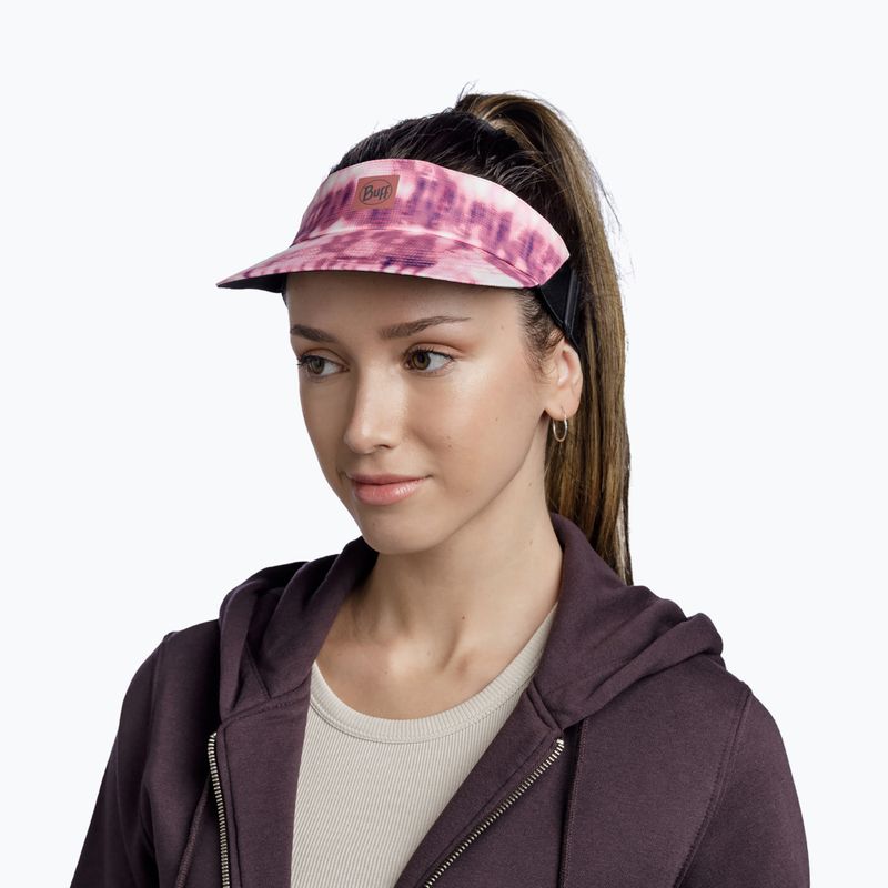 Daszek do biegania BUFF Go Visor Deri pink 7