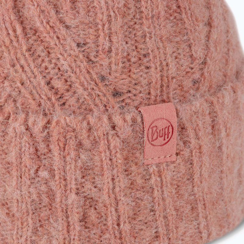 Czapka zimowa BUFF Knitted Nerla crimson 2
