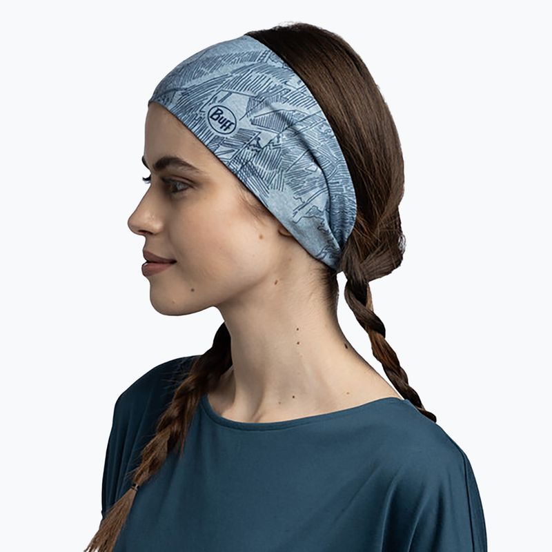 Opaska na głowę BUFF Coolnet UV Wide Laces mist 3