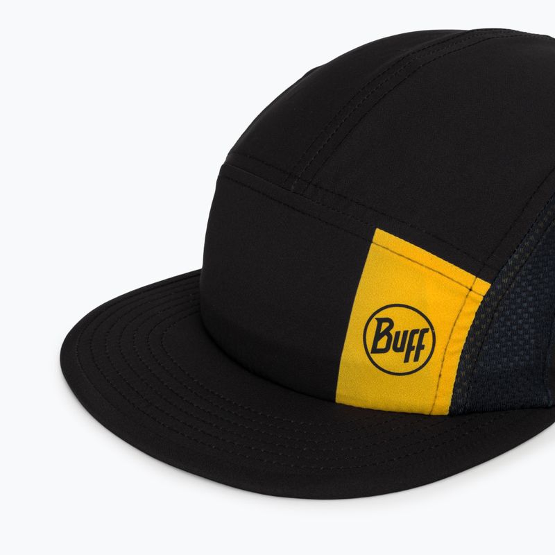 Czapka z daszkiem BUFF 5 Panel Go logo black 3