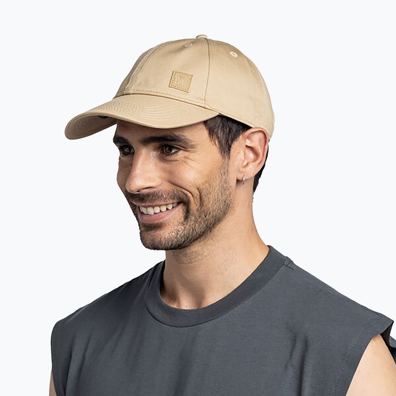 Czapka z daszkiem BUFF Baseball solid sand 3