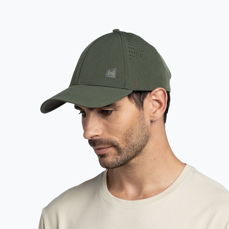 Czapka z daszkiem BUFF Summit solid khaki 4