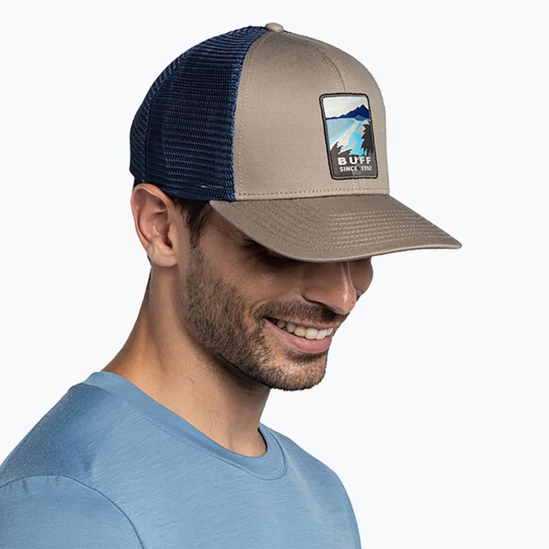 Czapka z daszkiem BUFF Explore Trucker soor tundra khaki 5