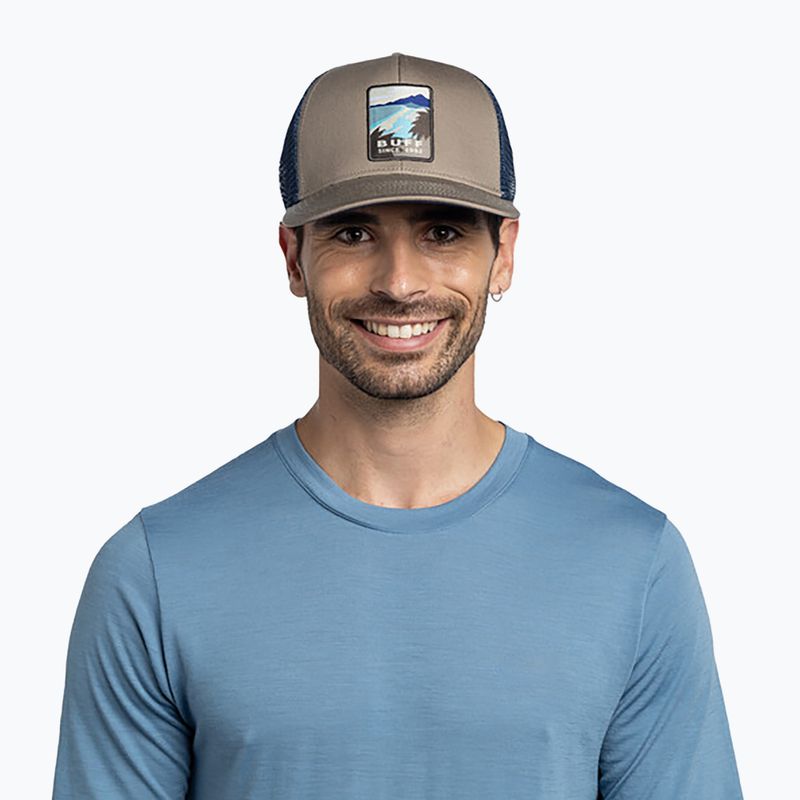 Czapka z daszkiem BUFF Explore Trucker soor tundra khaki 6