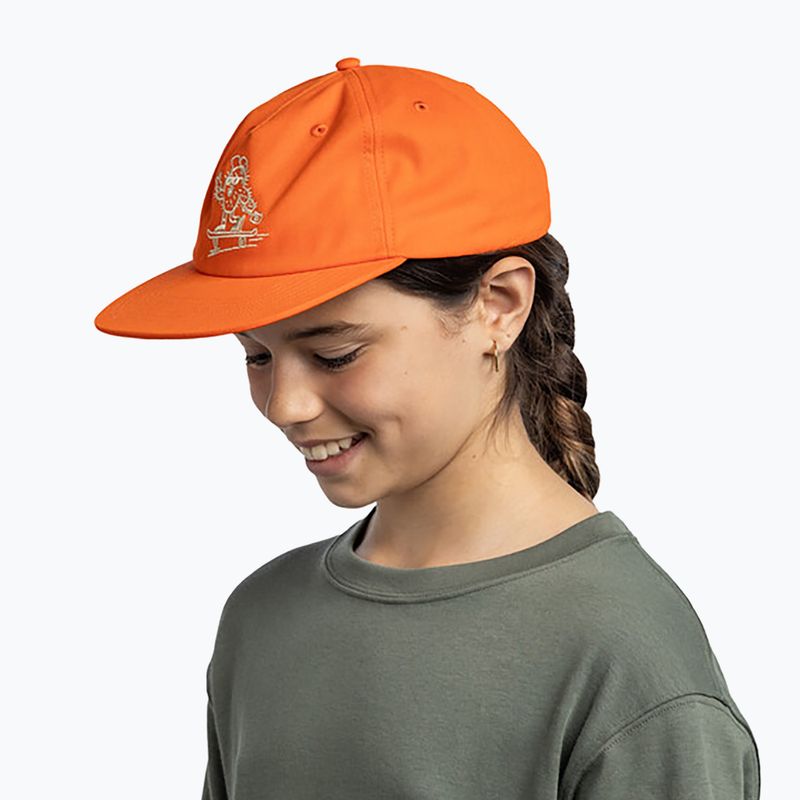 Czapka z daszkiem dziecięca BUFF Snapback Solid poppy 4