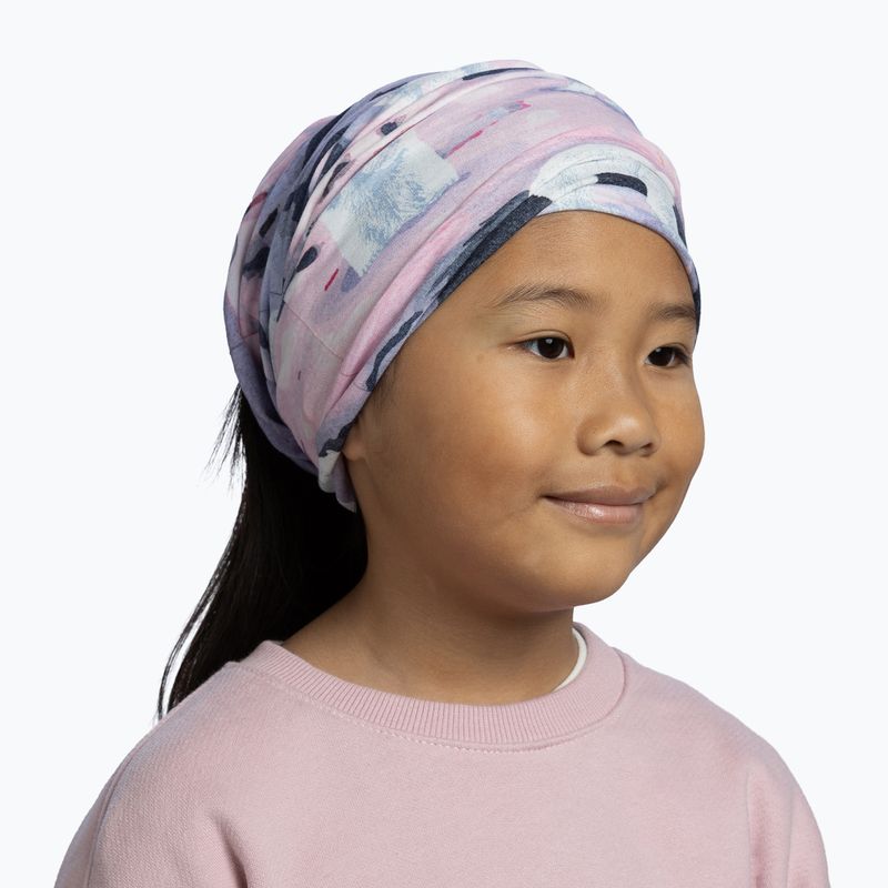 Chusta wielofunkcyjna dziecięca BUFF Original Ecostretch yoki mauve 4