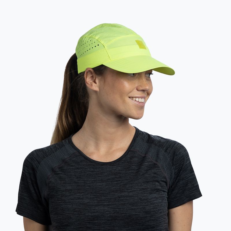 Czapka z daszkiem BUFF Speed solid lime 3