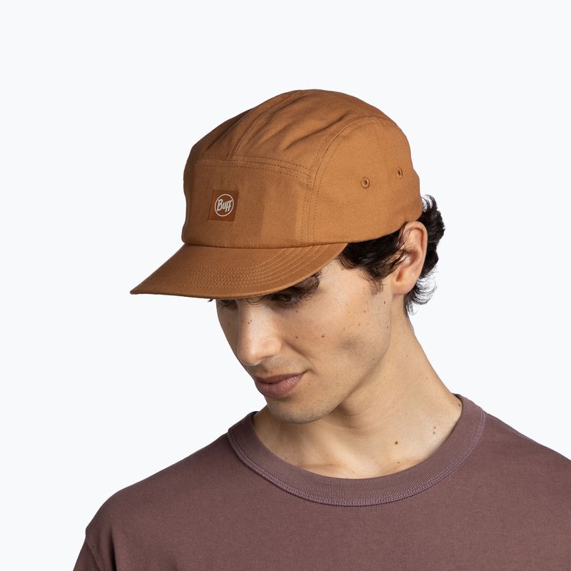 Czapka z daszkiem BUFF 5 Panel Venture solid camel 4
