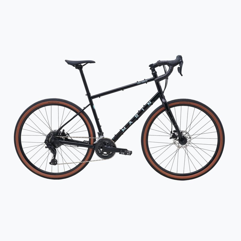 Rower gravelowy Marin Four Corners 1 Sword 700C gloss black/silver/blue