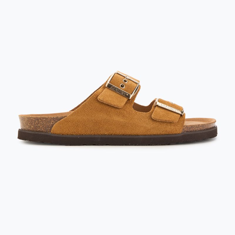 Klapki damskie Genuins Hawaii Velour camel 2