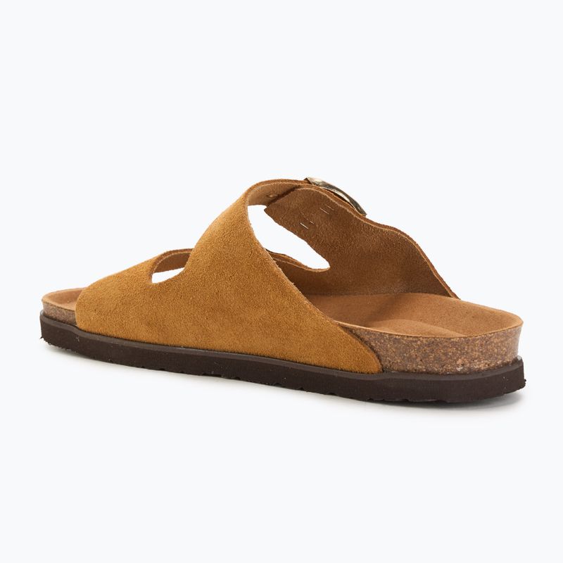 Klapki damskie Genuins Hawaii Velour camel 3