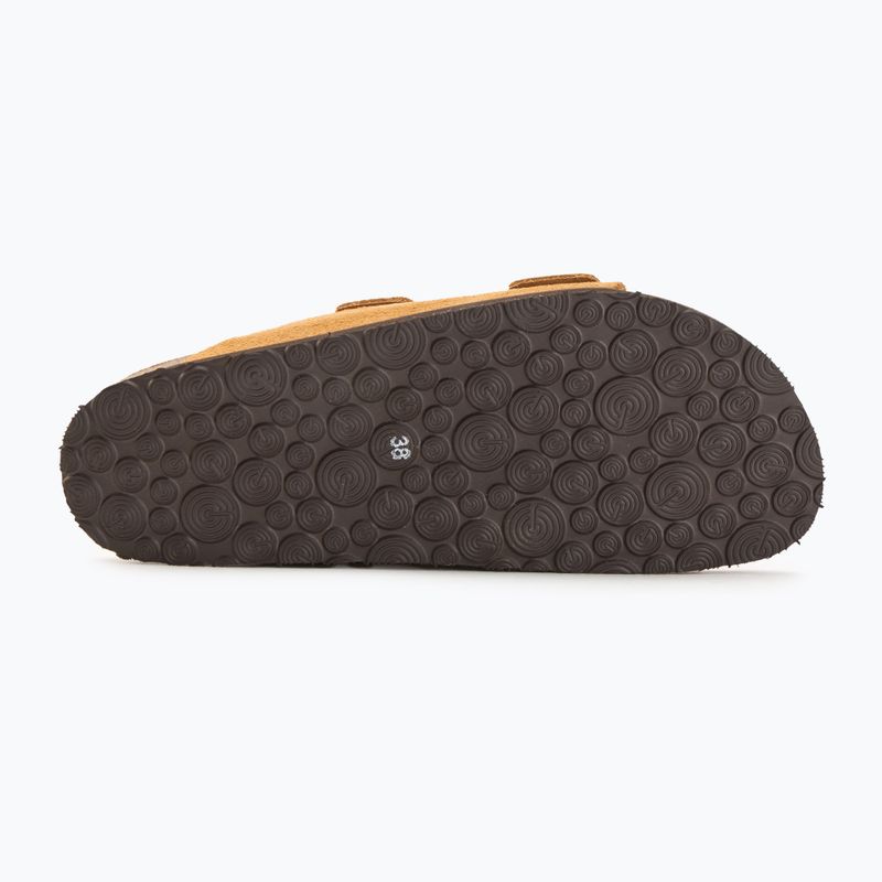 Klapki damskie Genuins Hawaii Velour camel 4