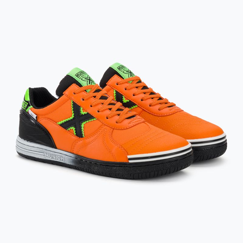 Buty piłkarskie dziecięce MUNICH G-3 Indoor naranja 4