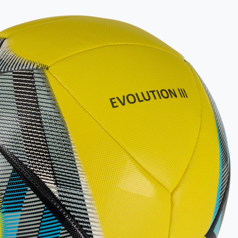 Piłka do piłki nożnej Joma Evolution III yellow/black/blue rozmiar 5 4