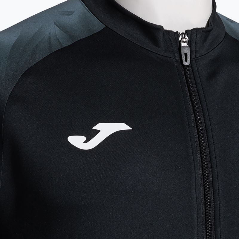 Bluza do biegania męska Joma Elite XI Full Zip black/anthracite 6