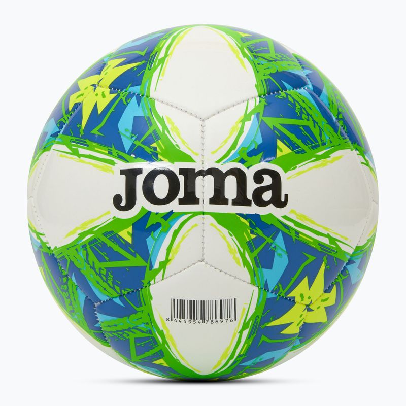 Piłka do piłki nożnej Joma Challenge III white/fluor green rozmiar 3