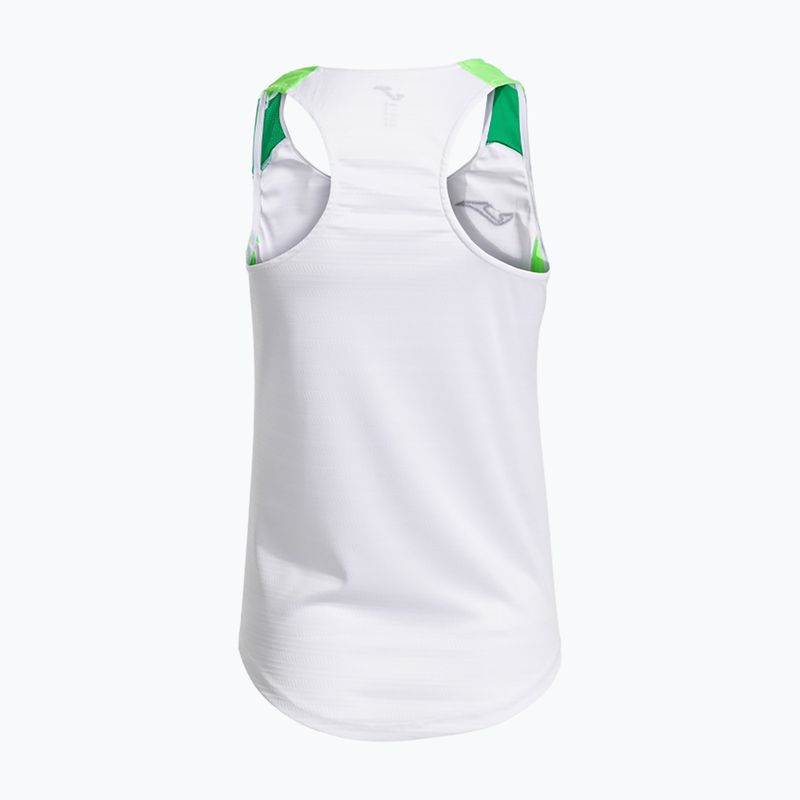 Koszulka tenisowa damska Joma Montreal white/green flour 2