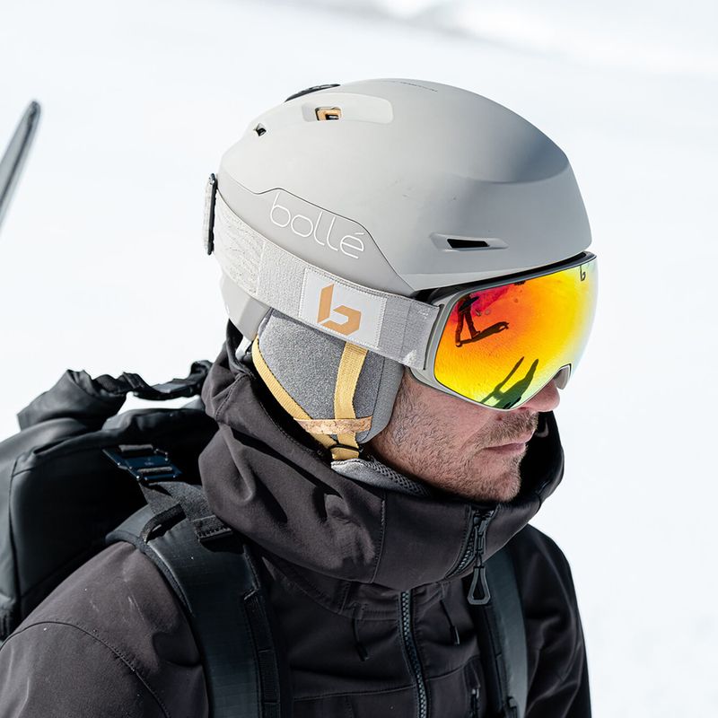 Gogle narciarskie Bollé Eco Torus M oatmeal matte/sunrise 5