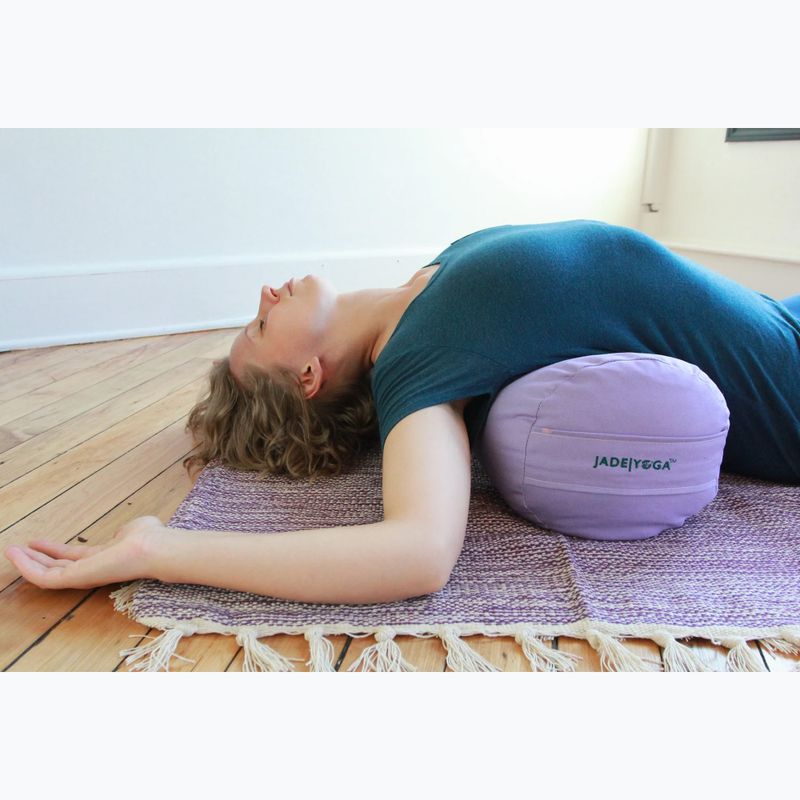 Bolster do jogi JadeYoga Organic Cotton Rectangular Bolster lavender 3