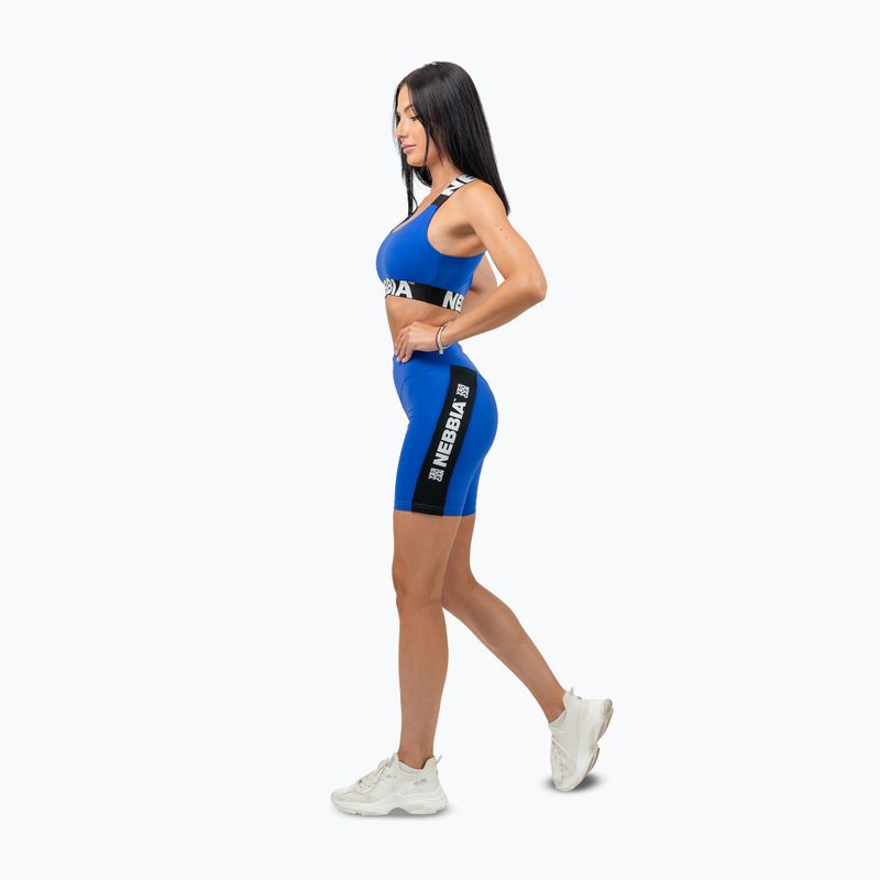 Biustonosz treningowy NEBBIA Iconic blue 4